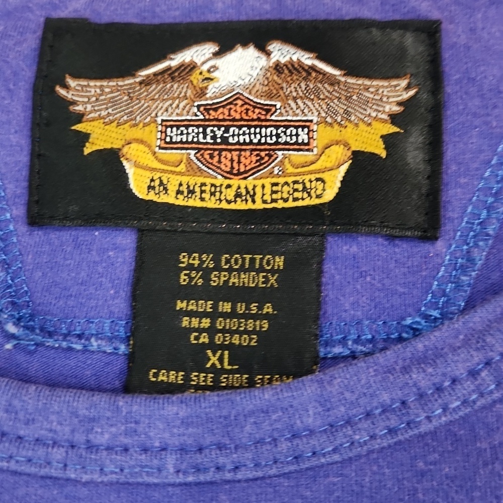 Vintage Harley-Davidson Scoopneck Longsleeve Shirt - Picture 4 of 6